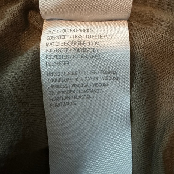 Lisa Rinna Collection Solid Sleeveless Tank Size L Olive A365773 Chiffon Minimal - Picture 10 of 14